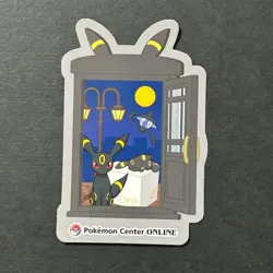 S4083 Umbreon Japanese Pokemon Center Pikachu Prize Award Sticker - Image 1