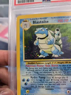 2000 POKEMON BASE SET 2 #2 BLASTOISE-HOLO PSA 7 SWIRL - Image 4