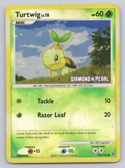 Pokemon TCG Turtwig - [Diamond & Pearl] Reverse Holo 103/130 - Image 1