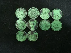 Pokemon TCG Coin Jolteon Raticate Slowbro Poliwhirl Nidoqueen Lot*10 PQ61 - Image 1