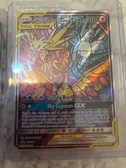 Pokemon TCG Black Star Promo Moltres & Zapdos & Articuno GX SM210 FACTORY SEALED - Image 2