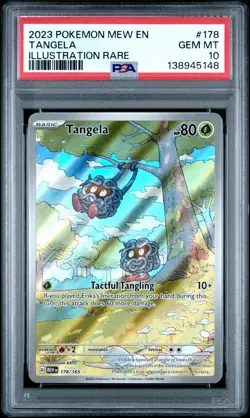 2023 POKEMON MEW EN-151 ILLUSTRATION RARE #178 TANGELA PSA 10 - Image 1