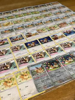 70X EEVEE Pokemon TCG Bundle including reverse holos - Image 1