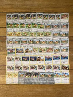 70X EEVEE Pokemon TCG Bundle including reverse holos - Image 2