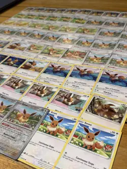 70X EEVEE Pokemon TCG Bundle including reverse holos - Image 4