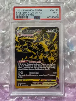 FA ETERNATUS VMAX SV122/SV122 2021 PSA 9 POKEMON SWSH SHININHG FATES - Image 1