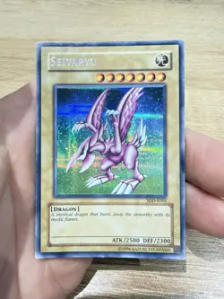 Yu-Gi-Oh! Seiyaryu SDD-E001 Secret Rare Vintage Promo Dragon Card - Image 1