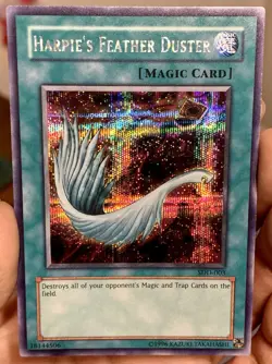2003 GBA Promo Harpie’s Feather Duster SDD-003 Prismatic Secret Rare Genuine NM - Image 1