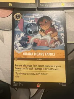 Disney Lorcana Ohana Means Family 32/204 3 Card Lot - Image 2