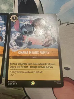 Disney Lorcana Ohana Means Family 32/204 3 Card Lot - Image 5