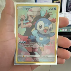 Pokemon Piplup Cosmic Eclipse Secret Rare 239/236 Basic 60 HP Water 80 Card - Image 1