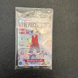 One Piece Monkey D. Luffy US Voyage College Basketball Promo Card - Rutgers - Image 2