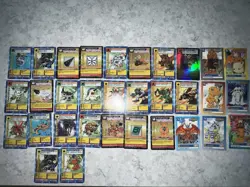 Vintage Digimon Card Lot 1999 Bandai Holo MetalGreymon More - Image 1