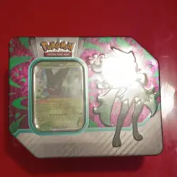 Pokemon Paldea Partners Tin Meowscarada EX 5 Booster Packs Standard Cards - Image 1