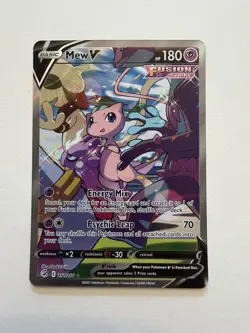Pokemon Mew v Full Art Holo Ultra Rare TCG Card 251/264 Fusion Strike - Image 1
