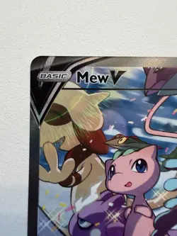 Pokemon Mew v Full Art Holo Ultra Rare TCG Card 251/264 Fusion Strike - Image 2