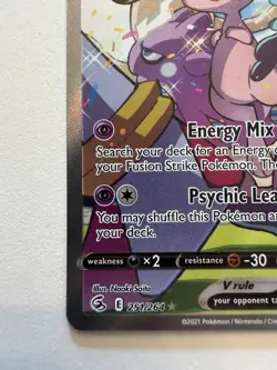 Pokemon Mew v Full Art Holo Ultra Rare TCG Card 251/264 Fusion Strike - Image 5