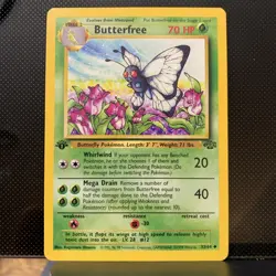 Butterfree 33/64 Jungle 1st Edition Uncommon Pokemon Card WOTC Kagemaru Himeno - Image 1