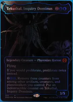 Tekuthal, Inquiry Dominus (Oil Slick Raised 349) FOIL Phyrexia NM (510855) - Image 1