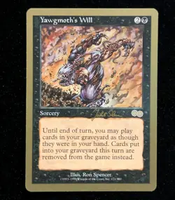 Yawgmoth's Will x1 LP MTG World Championship Gold Border Not Tournament Legal - Image 1