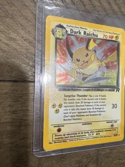 Pokemon Dark Raichu Holo TCG Card 83/82 Secret Rare 2000 WOTC - Image 3
