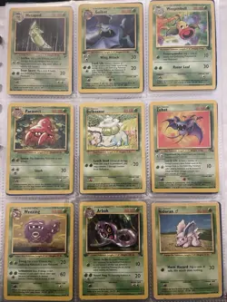 Pokemon Cards Original Base Set 99 Different Cards 39 First Editions - Image 1