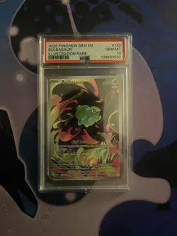 2025 Pokemon Mega Evolution Bulbasaur 133/132 Illustration Rare PSA 10 GEM MINT - Image 1