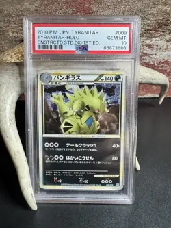 PSA 10 Tyranitar #9 Japanese 1st Edition Pokemon 2010 - Image 1
