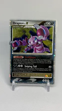 2009 Drapion LV.X 123/127 Platinum Holo Rare MP Pokemon - Image 1