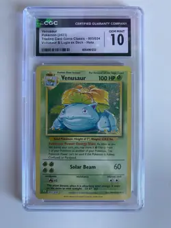 VENUSAUR 2023 POKEMON CLASSIC LUGIA EX DECK HOLO B 003/034 CGC 10 - Image 1