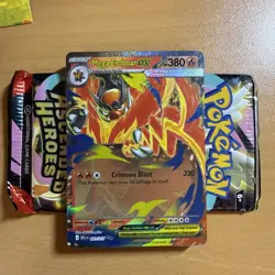 Pokemon - 031/217 Mega Emboar EX - Ascended Heroes - Double Rare - Pack Fresh - Image 1