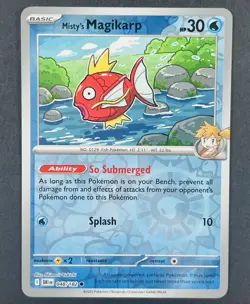 POKEMON Misty's Magikarp 048/182 Scarlet & Violet Destined Rivals Reverse Holo - Image 1