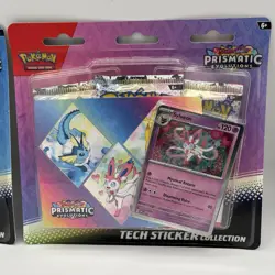 Pokemon TCG Prismatic Evolutions Tech Sticker Collection Glaceon & Sylveon - Image 3