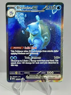 Pokemon Scarlet & Violet 151 TCG Blastoise EX 200/165 Sir Special Illustration - Image 1