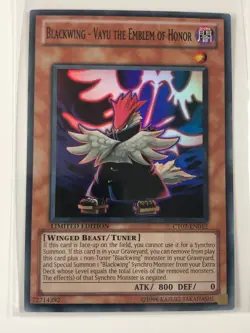 Yugioh Blackwing Vayu the Emblem of Honor CT07-EN012 Very Lightly Played X2 - Image 4