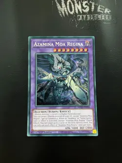 YUGIOH AZAMINA MOA REGINA PRISMATIC SECRET RARE MP25-EN105 1ST EDITION - Image 1