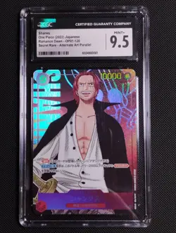 One Piece TCG Shanks OP01-120 Secret Rare JAP CGC 9.5 - Image 1