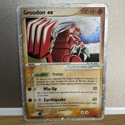 Pokemon Card: Groudon EX #038 Black Star Promo Holo Ultra Rare! GD - Image 1