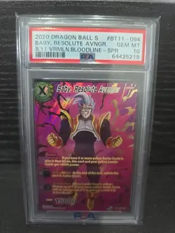 Dragon Ball S Card Game Baby,Resolute Avenger Vermilion Bloodline BT11-094 PSA10 - Image 1