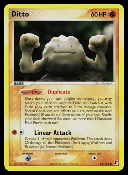 Pokemon Card - Ditto Geodude Delta Species 62/113 Common - Image 1