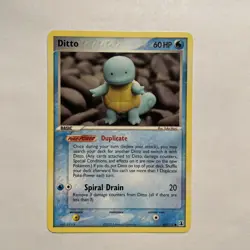 Ditto - (Squirtle) 064/113 Pokemon TCG Delta Species Regular Card Yuka Morii - Image 1