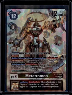 Digimon Card Game Metatromon EX11-045 SR Alternate Art NM - Image 1