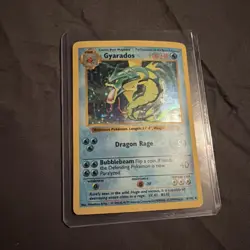 Gyarados - 6/102 - Pokemon Base Set Shadowless Holo Rare Card WOTC MP Card - Image 1