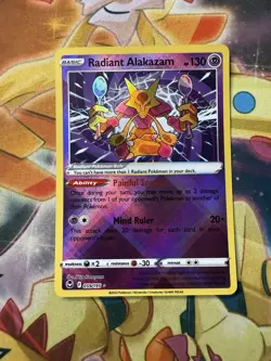 Radiant Alakazam 059/195 Silver Tempest Pokemon Pokemon Card English Near Mint - Image 1