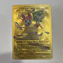 Pokemon Card Gardevoir & Sylveon GX Gold TAG TEAM 151/SM Basic 260HP 150/200 - Image 1