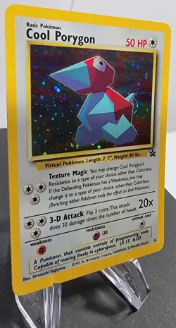 Pokemon Cool Porygon 15/53 Wotc Black Star Promo Holo Card Virtual Wizards 2000 - Image 2