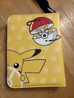 Full Zip Pokemon Cards Binder Holder Fits 400 Cards w/ 50 Removable Sleeves - Image 1