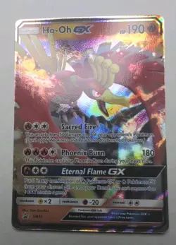 Pokemon TCG Ho-Oh GX Sun & Moon Promo Card SM57-NM - Image 2