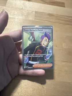 Team Rockets Petrel Ultra Rare Card 226/182 Destined Rivals SV10 Pokemon TCG - Image 2