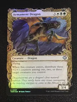 MTG Tarkir: Dragonstorm Armament Dragon Showcase Foil 0307 NM - Image 1